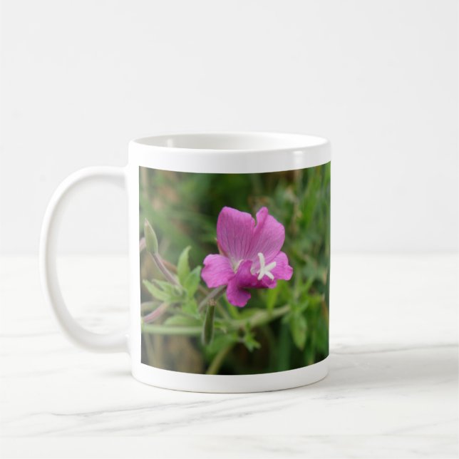 Red Campion Wildflower Mug (Left)