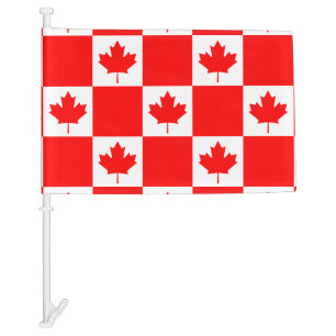 Red Canadian car window flag for Canada Day party