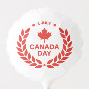 red canadian day maple leaf 1st july air balloon