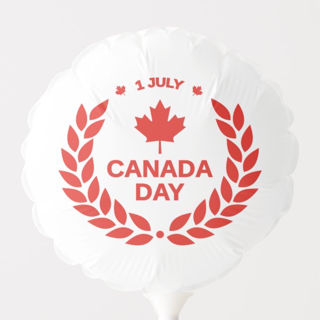 red canadian day maple leaf 1st july air balloon (Front)