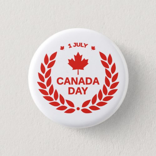 red canadian day maple leaf 1st july pin