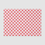 Red Canadian Flag Maple Leaf Diamond Pattern Tissue Paper