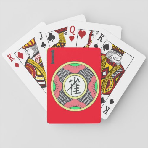 Red CanastaMahj Playing Cards