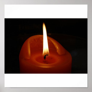 Red candle poster