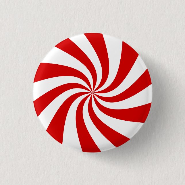 red candy cane button (Front)