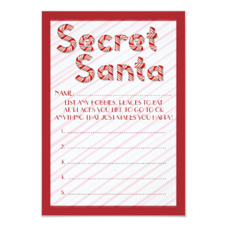 Secret Santa Message Invitation 8