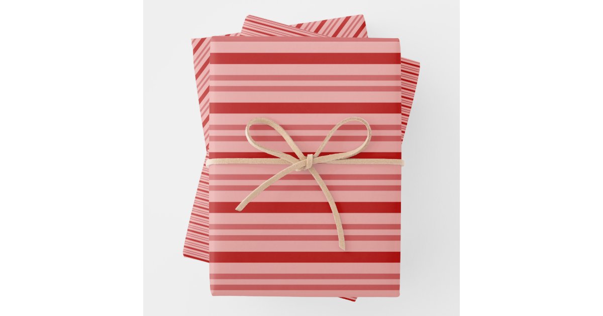 Red Candy Canes, Classic & Fun Christmas Striped Wrapping Paper