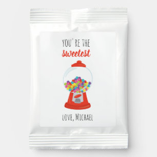 Red Candy Gumball You're the Sweetest Valentine Hot Chocolate Drink Mix