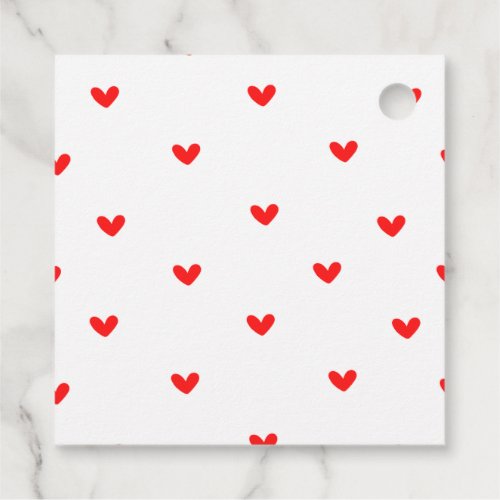 Red Candy Heart Pop Valentines Day Tag
