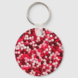 Red Candy Sprinkles Keychain