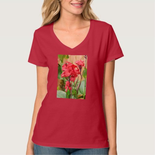 Red canna flowers T_Shirt