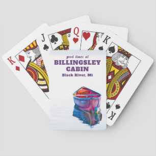 Red Canoe Good Times Poker Cards