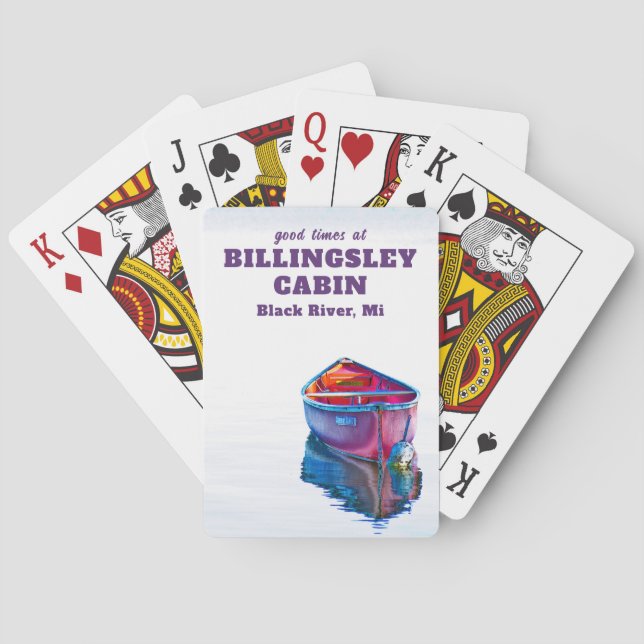 Red Canoe Good Times Poker Cards (Back)