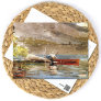 Red Canoe Landscape Winslow Homer Postcard