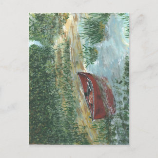 Red Canoe Postcard