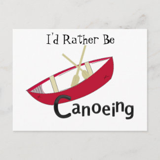 Red Canoe Postcard