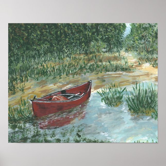 Red Canoe Poster (Front)