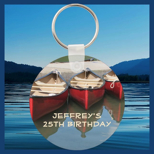 Red Canoes Personalized Keychain (Key Chain) (Creator Uploaded)