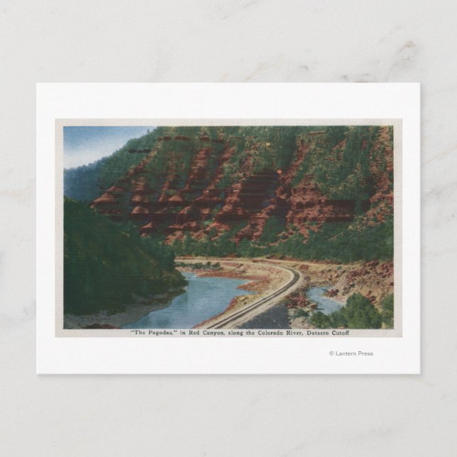 Red Canyon, Colorado Postcard (Front)