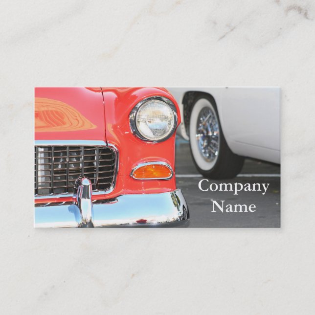 Red Car business cards (Front)