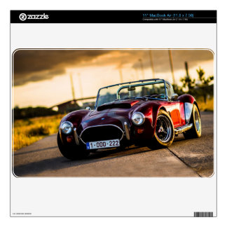 Red car.Classic car Skin For MacBook Air