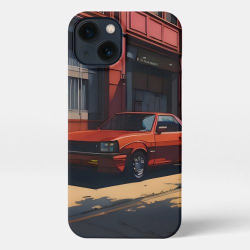 Red car iphone case design for 1112131415 