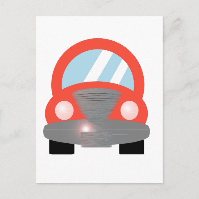 Red Car Postcard (Front)