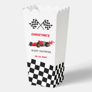 Red Car Race  Baby shower Favor Boxes