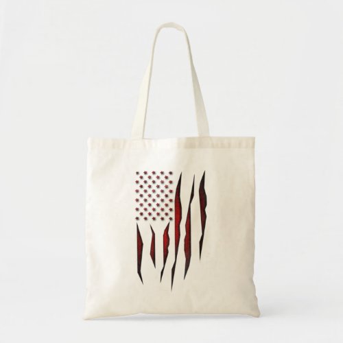 Red Carbon Fiber Onyx American Flagpng Tote Bag