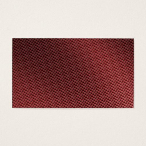 Customizable Red Carbon Fiber Patterned Business Card Templates