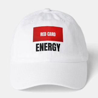   Red Card Energy Football Hat