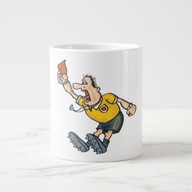 Red Card Large Coffee Mug (Front)