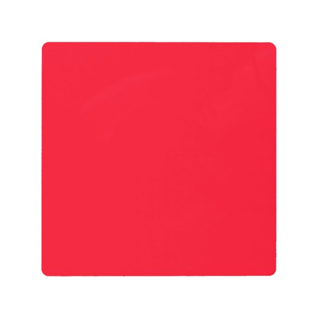 Red Card Metal Wall Art | Bold Minimalist Design (Front)