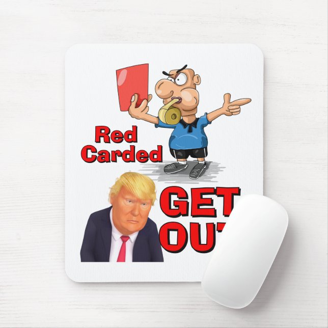 Red Carded Mouse Pad (With Mouse)