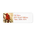 Red Cardinal  Address Labels