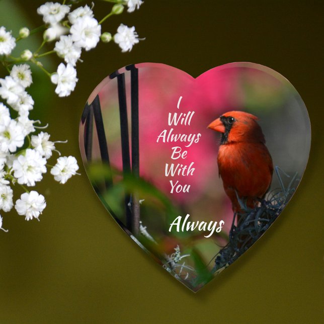 Red Cardinal Angels Near Personalized Memorial Paperweight (Creator Uploaded)