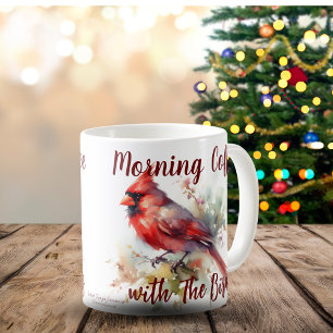  Red  Cardinal Art Bird Morning  Coffee Mug