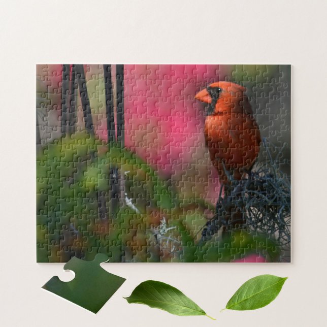 Red Cardinal Beautiful Photographic Bird Jigsaw Puzzle (Creator Uploaded)