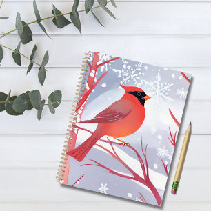 Red Cardinal   Beautiful Watercolor Painting Planner