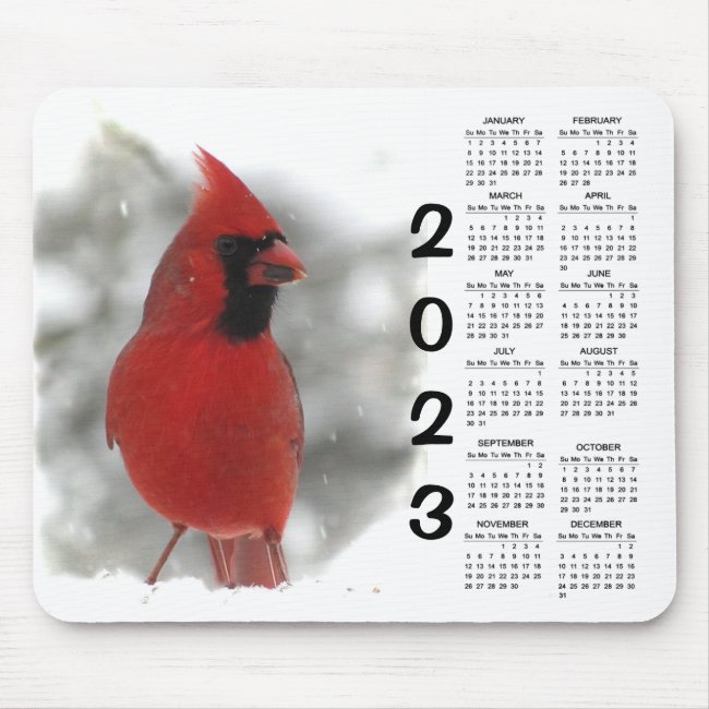 Red Cardinal Bird 2023 Animal Nature Calendar