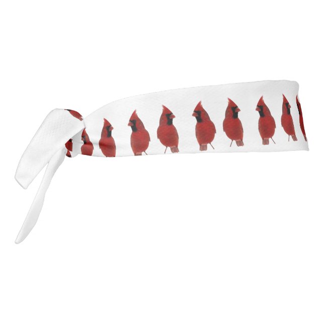 Red Cardinal Bird Animal Tie Headband (Rotate 270)