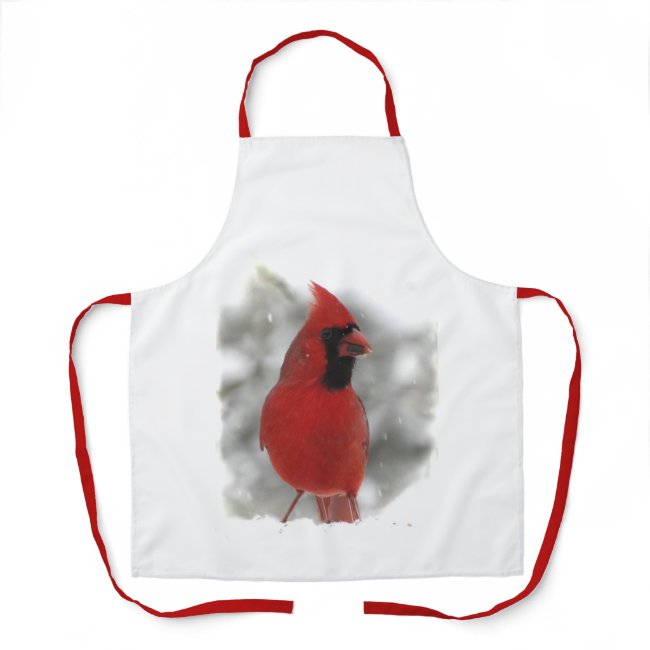 Red Cardinal Bird Apron