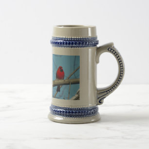 Red Cardinal/Bird Beer Stein