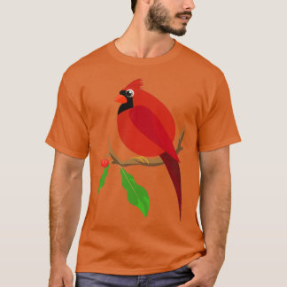 Red Cardinal Bird Birdwatching Birds Lovers T-Shirt