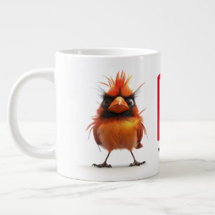 Red Cardinal Bird Giant Coffee Mug