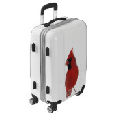 Red Cardinal Bird Luggage (Rotated Left)