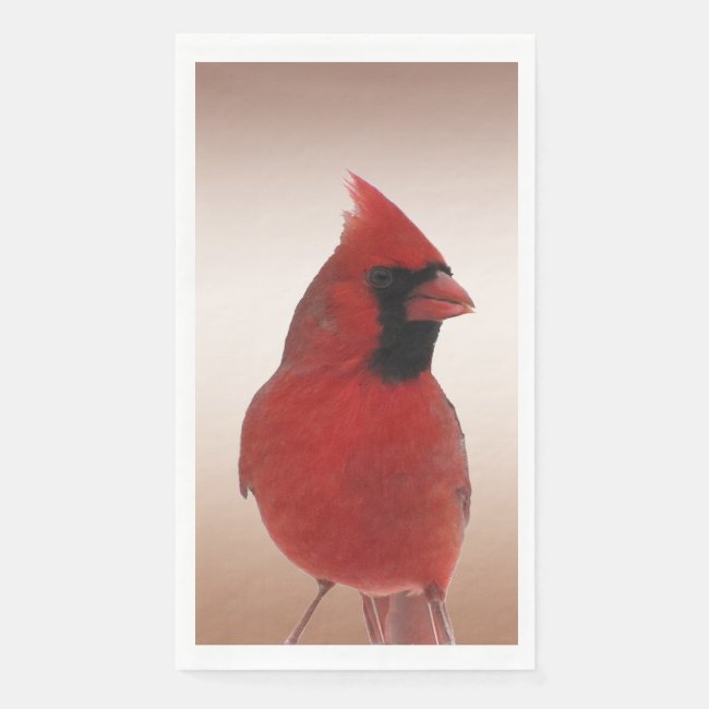 Red Cardinal Bird Paper Guest Towel