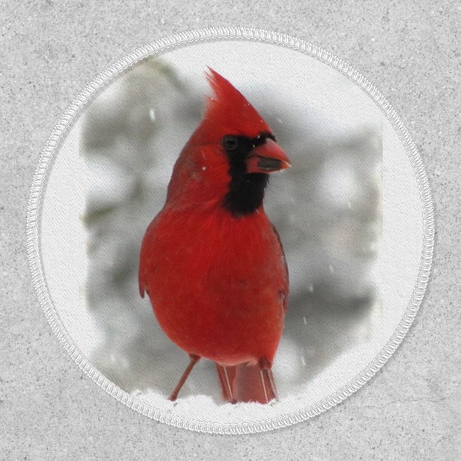 Red Cardinal Bird Patch