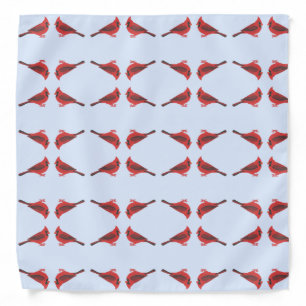 Red Cardinal Bird Pattern Bandana