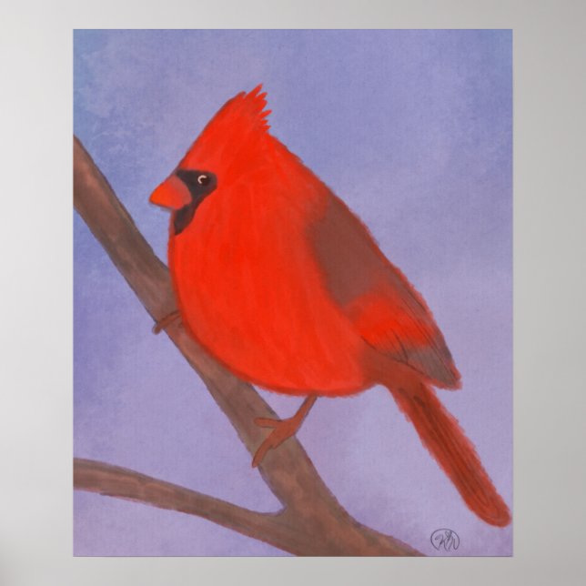 Red Cardinal Bird Poster (Front)